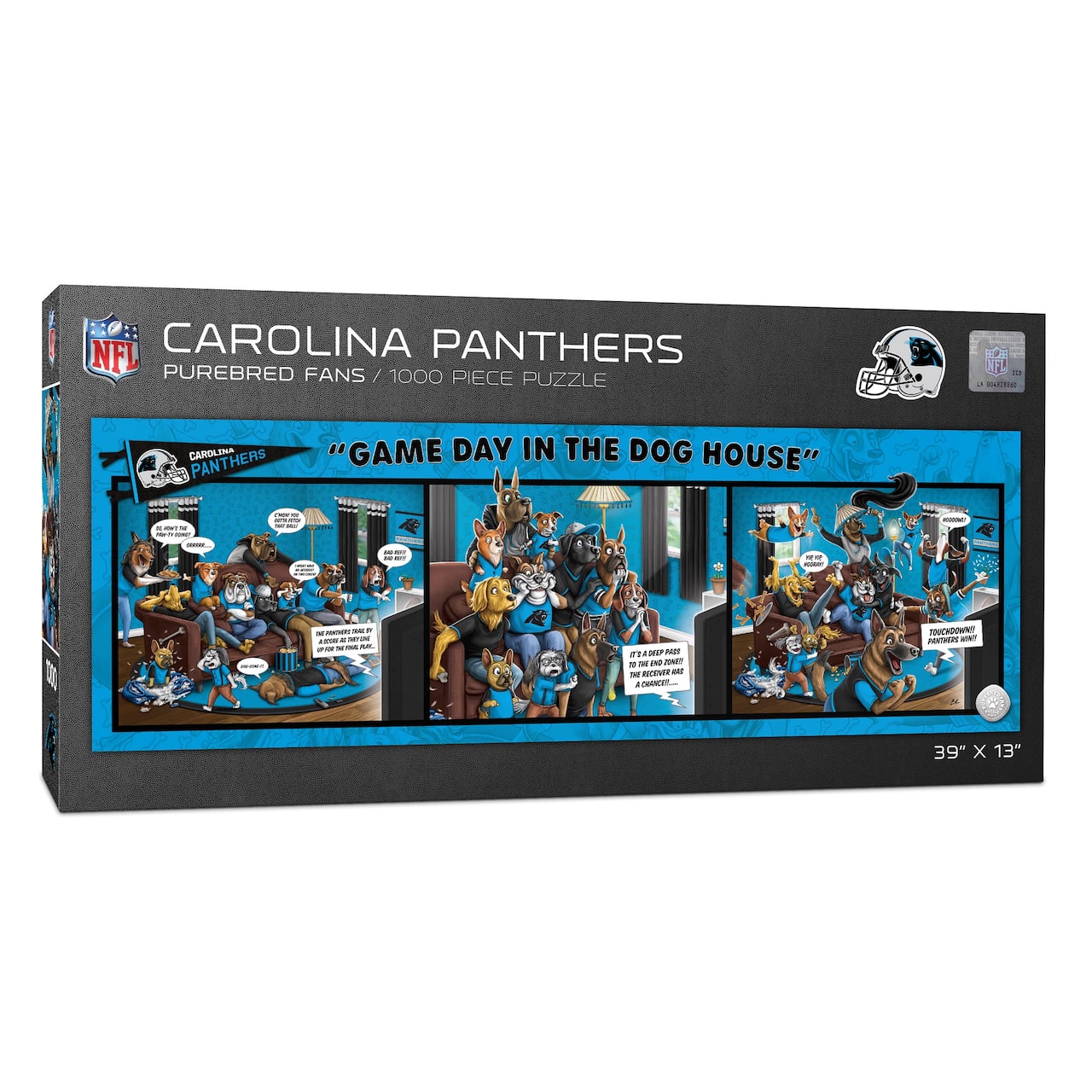 NFL Game Day in the Dog House 1,000 Piece Puzzle